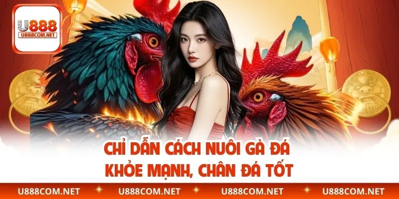 Chỉ dẫn cách nuôi gà đá khỏe mạnh, chân đá tốt