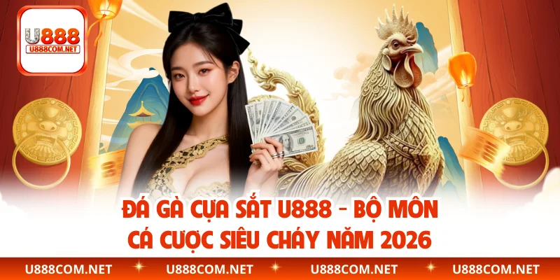 Đá Gà Cựa Sắt U888 – Bộ Môn Cá Cược Siêu Cháy Năm 2026